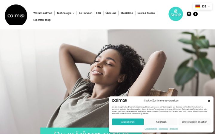 Screenshot of calmoo.de