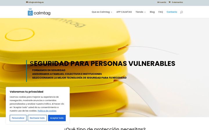 Screenshot of calmtag.es
