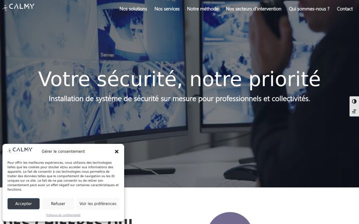 Screenshot of calmy-surete.com
