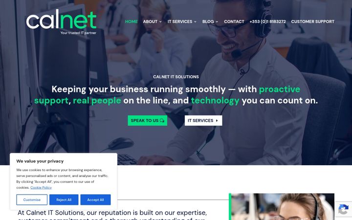 Screenshot του calnet.ie