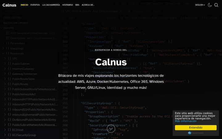 Screenshot of calnus.com