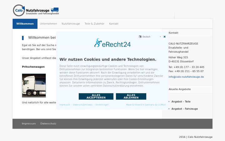 Screenshot of calo-nutzfahrzeuge.de
