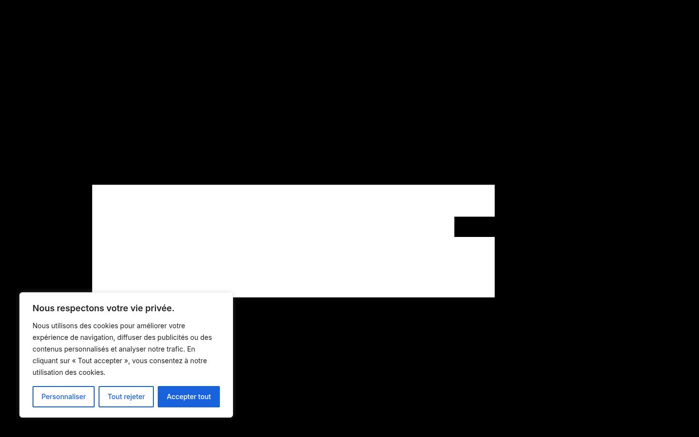 Screenshot van de toestemmingsbanner zoals getoond vóór enige interactie