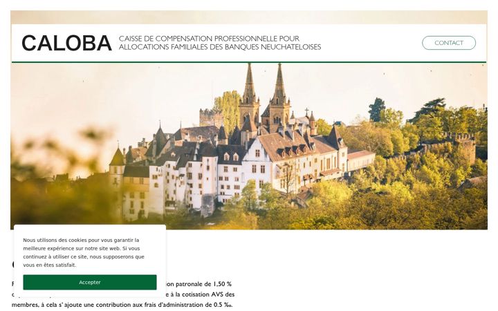 Screenshot of caloba.ch