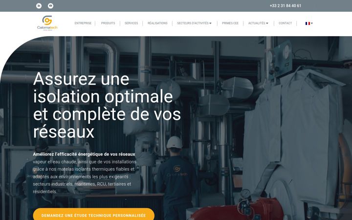 Screenshot di calomatech.fr
