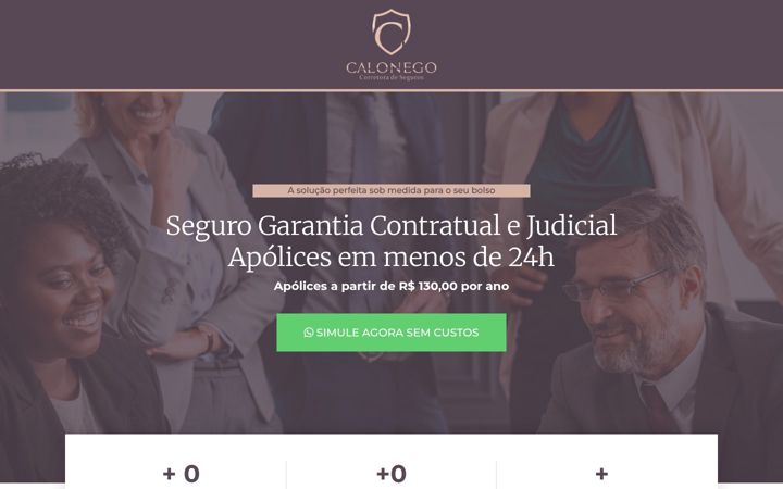 Screenshot van calonegocorretoradeseguros.com.br