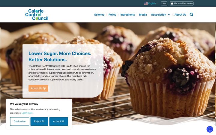Екранна снимка на caloriecontrol.org