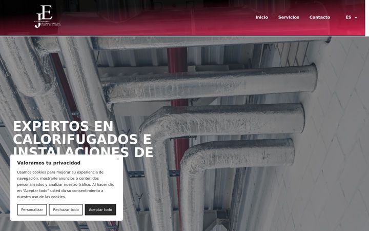 Screenshot of calorifugadoseinstalaciones.es