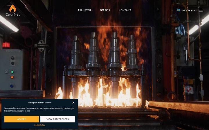 Screenshot of calormet.com