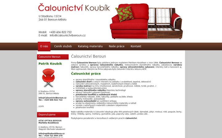 Screenshot of calounictviberoun.cz