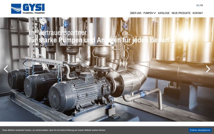 Screenshot of calpeda.ch