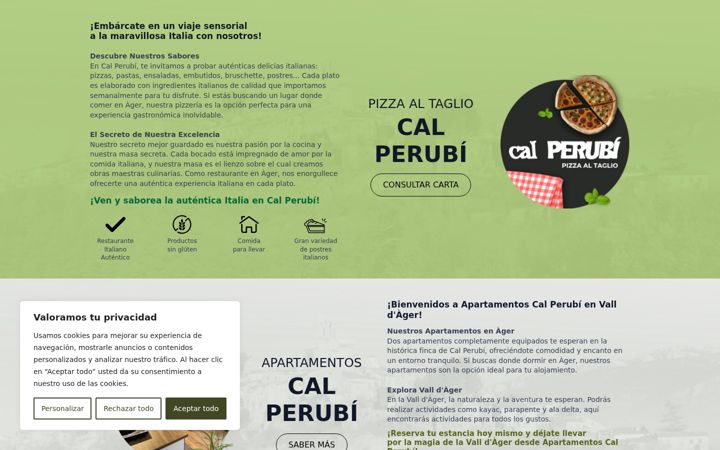 Captură de ecran a calperubi.es