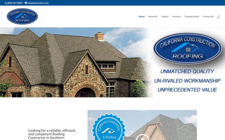 Screenshot of calroofers.net