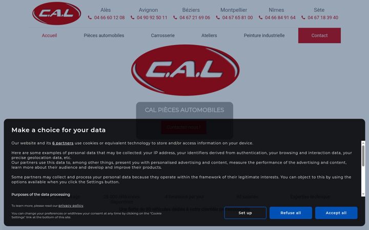 Screenshot of calsarl.fr