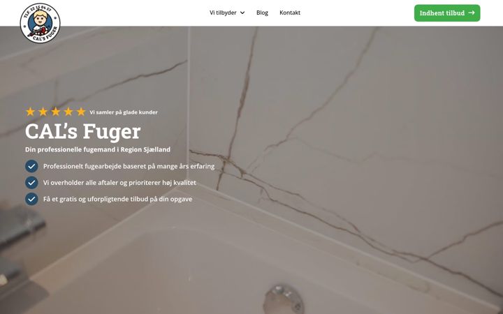 Screenshot of calsfuger.dk
