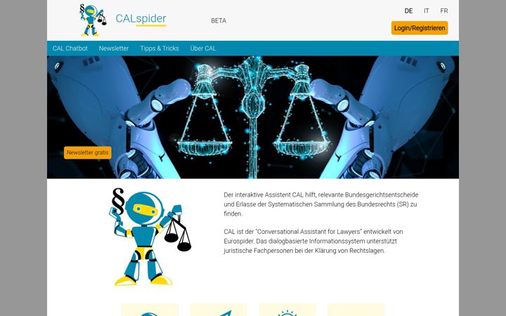 Screenshot of calspider.com