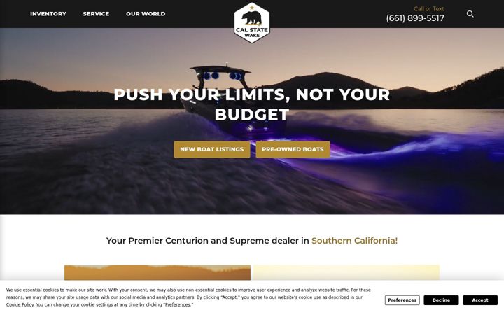 Screenshot of calstatewake.com