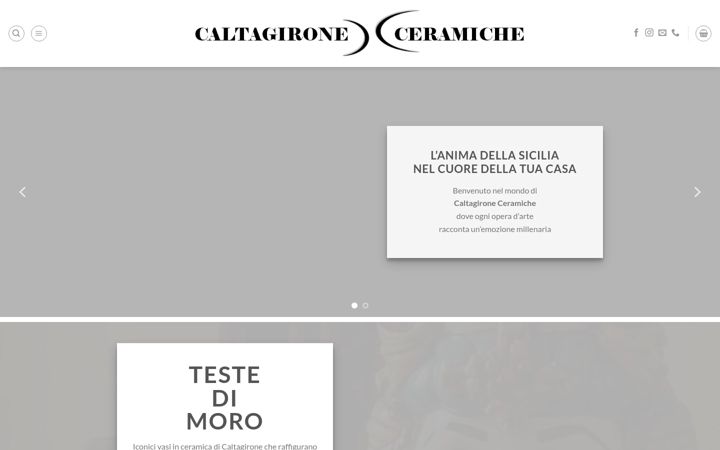Screenshot of caltagironeceramiche.eu