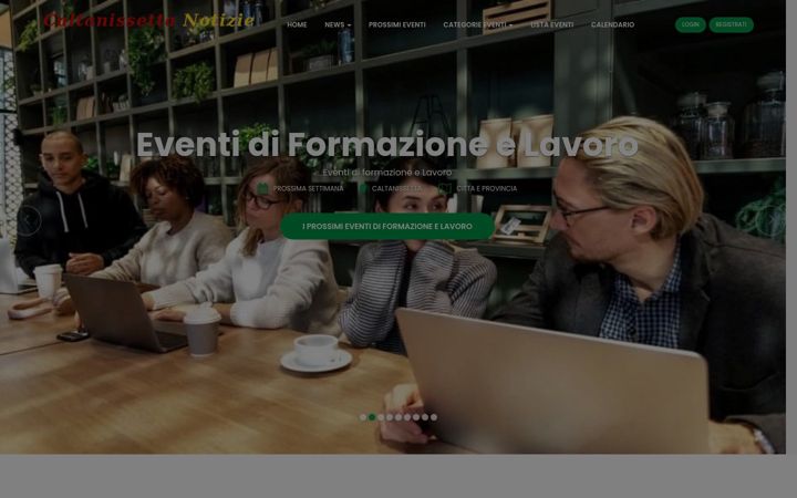 Screenshot of caltanissettanotizie.com
