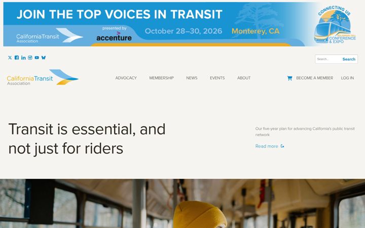 Екранна снимка на caltransit.org