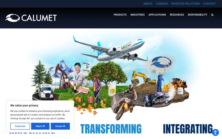 Screenshot of calumet.com