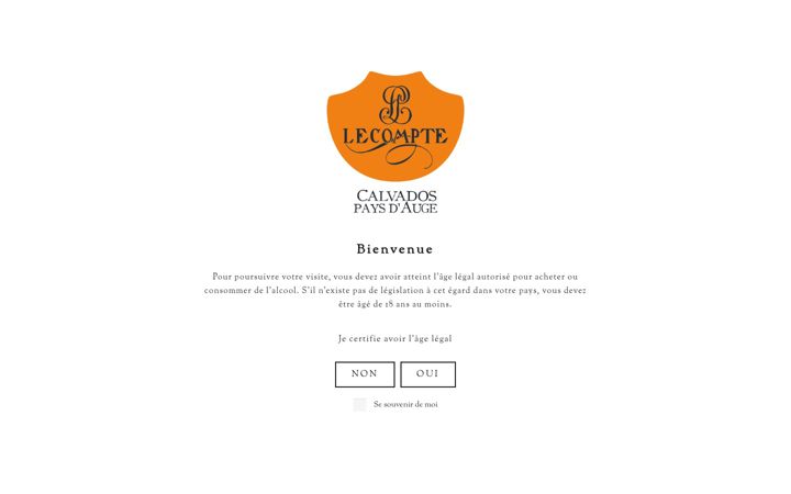 Screenshot of calvados-lecompte.com