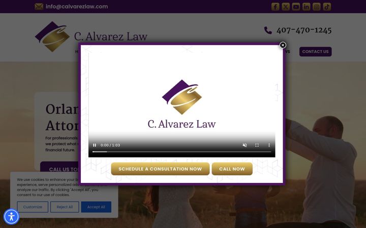 Screenshot of calvarezlaw.com