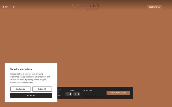 Screenshot of calvary.lt