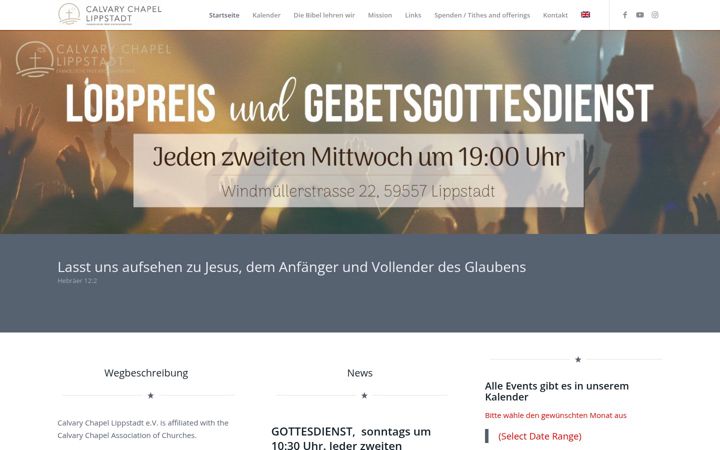 Screenshot του calvarychapel-lippstadt.de