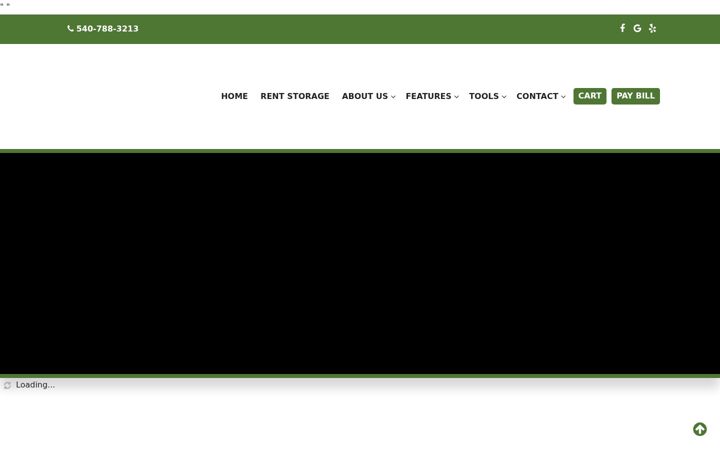 Screenshot of calvertonstorage.com