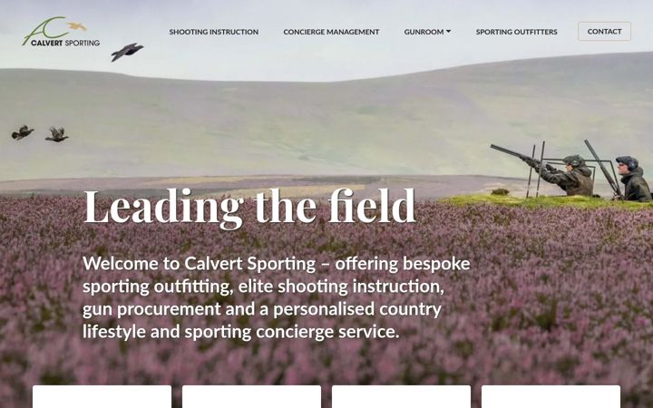 Screenshot of calvertsporting.co.uk