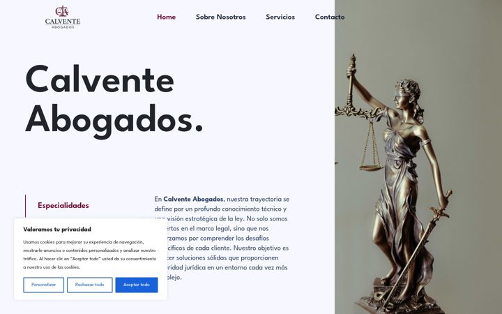 Screenshot of calvete-abogados.com