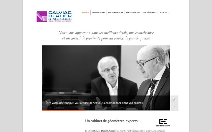 Екранна снимка на calviac-blatier.fr