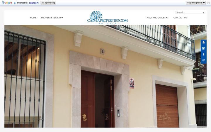 Screenshot of calviaproperties.com