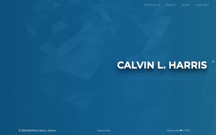 Screenshot of calvinharris.me