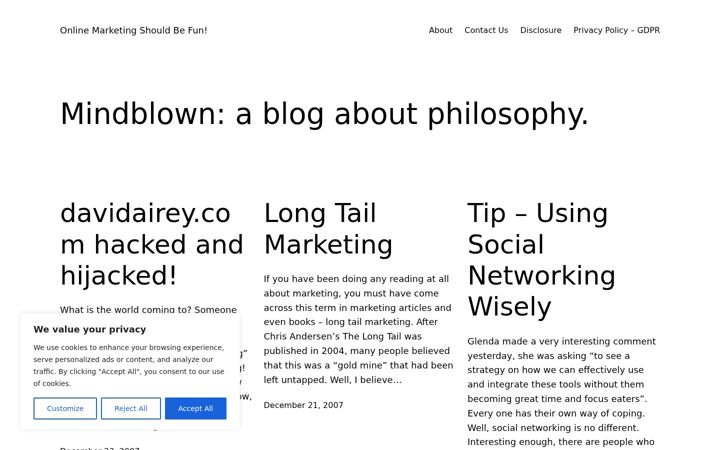 Screenshot of calvinwarr.com