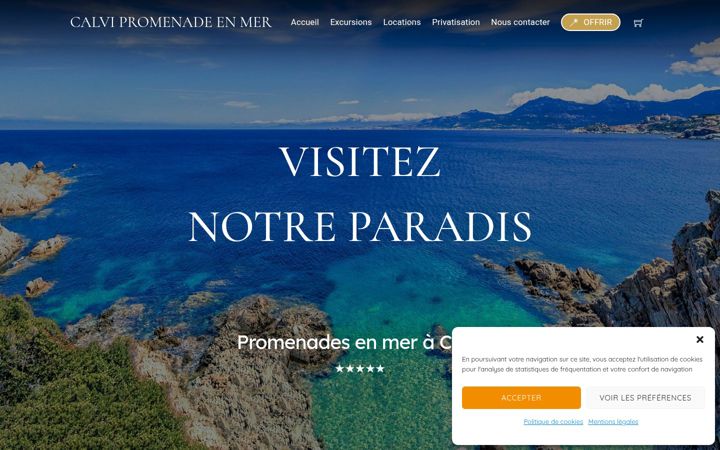 Екранна снимка на calvipromenadeenmer.fr