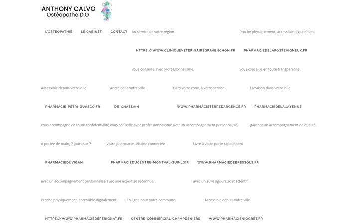 Екранна снимка на calvo-osteopathe.fr