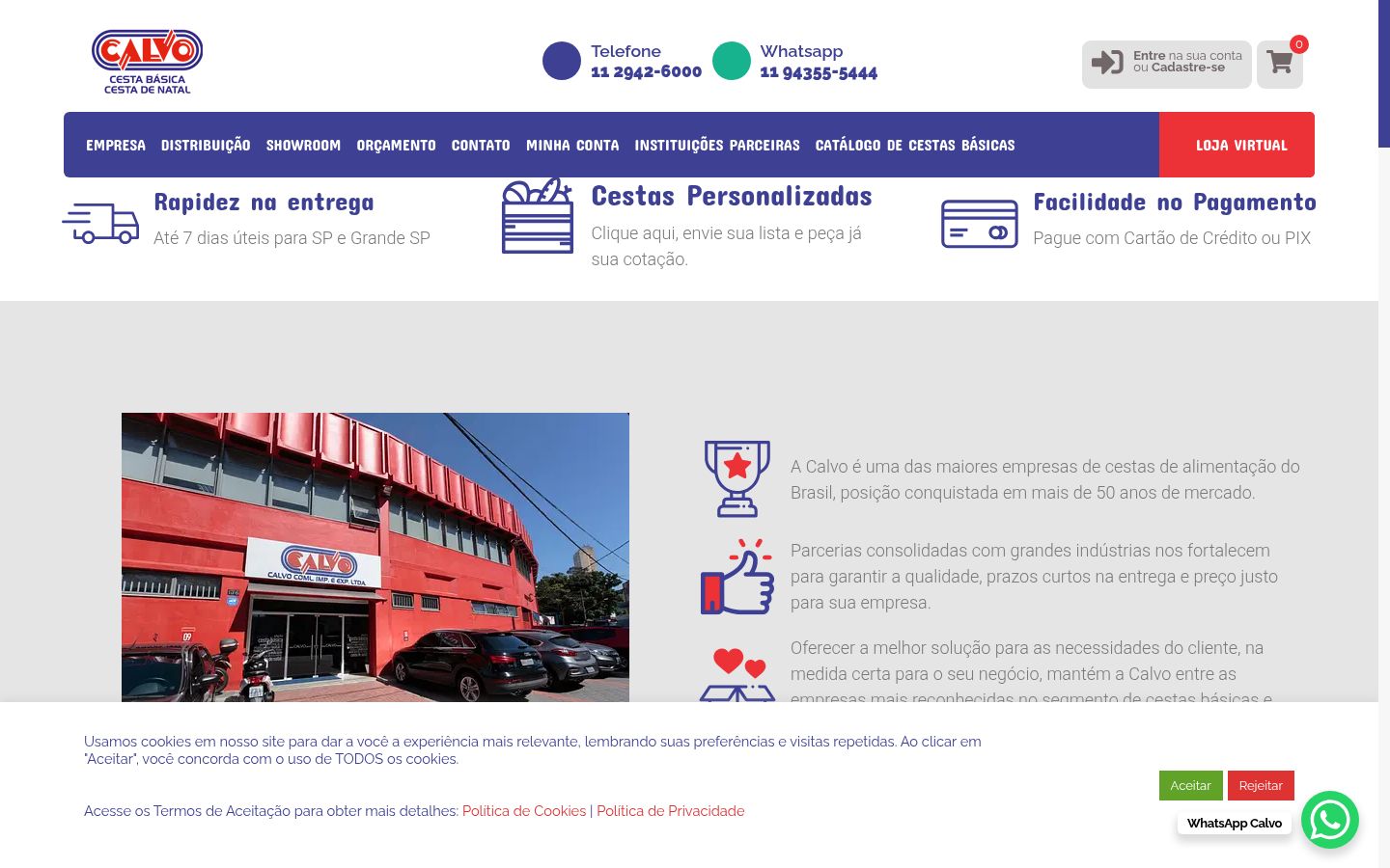 Snimka zaslona bannera za privolu prikazanog prije bilo kakve interakcije