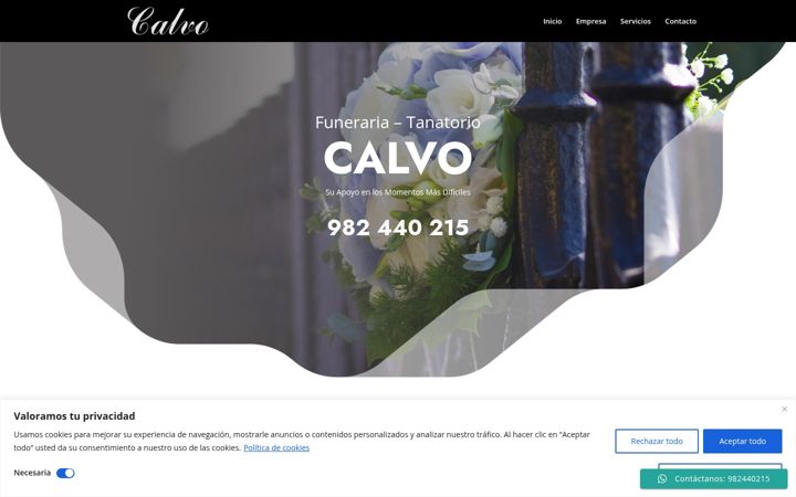 Screenshot of calvochantada.com