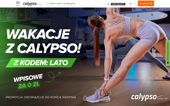 Screenshot of calypso.com.pl