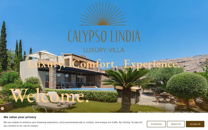 Screenshot of calypsolindia.gr