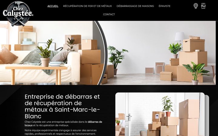 Screenshot of calystee.fr