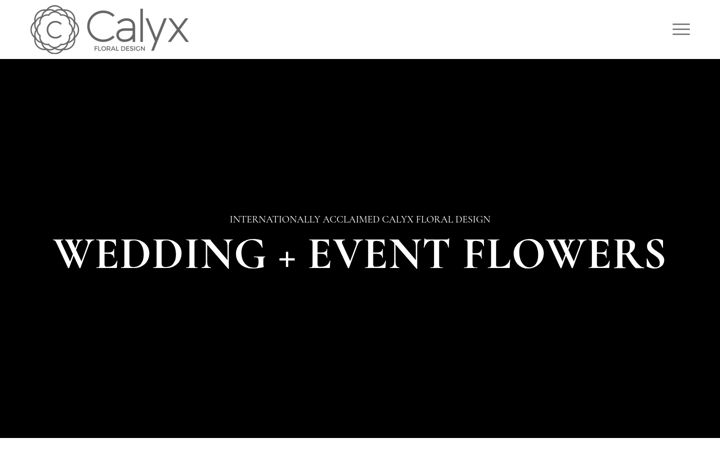 Snimka zaslona za calyxfloraldesign.ca