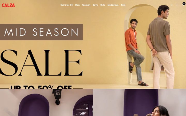 Screenshot of calza.com.pk