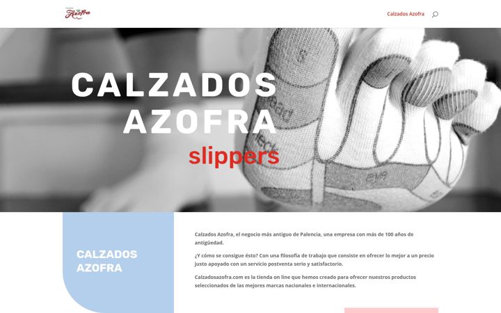 Screenshot of calzadosazofra.com