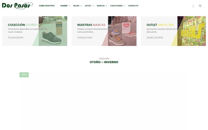 Screenshot of calzadosdospasos.com