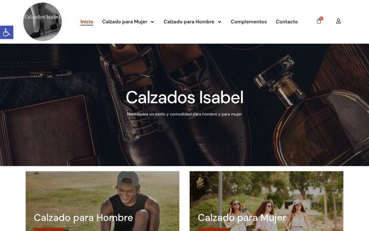 Screenshot of calzadosisabel.es