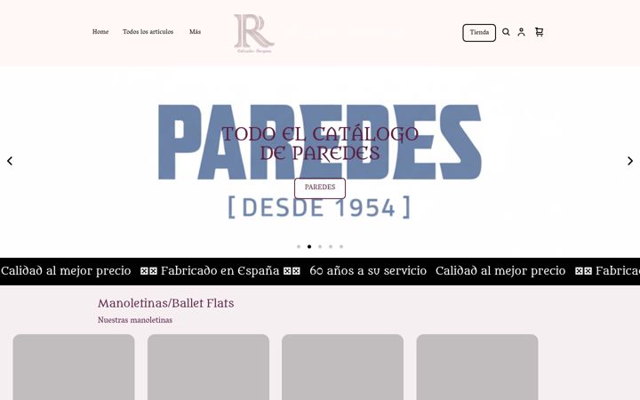 Screenshot of calzadosrosyma.com