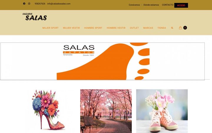 Screenshot of calzadossalas.com